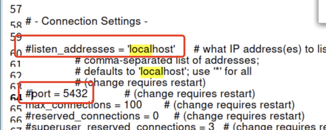 postgres修改配置2